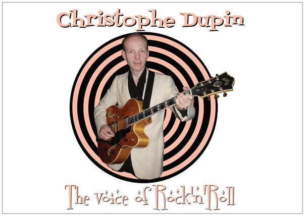 Carte Postale - Christophe Dupin - The Voice of Rock'n'Roll